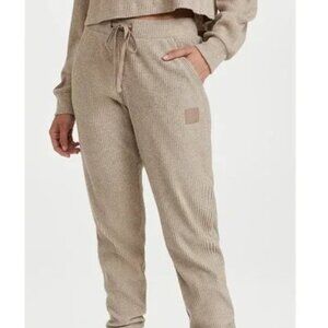 ALO Yoga Tan Ribbed Joggers